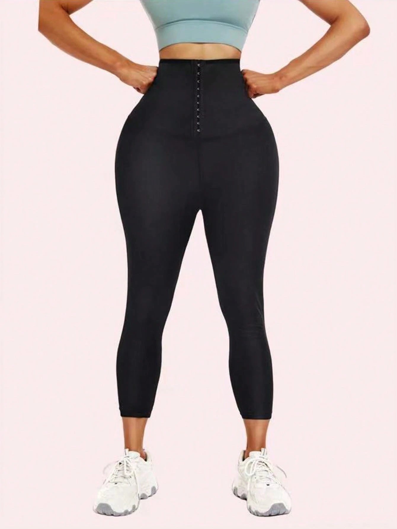 1pc 2025 Autumn & Winter Women High Waist Sports Pants, Butt Lifting Sauna Shaping Pants, Women Sportswear Spring Fall