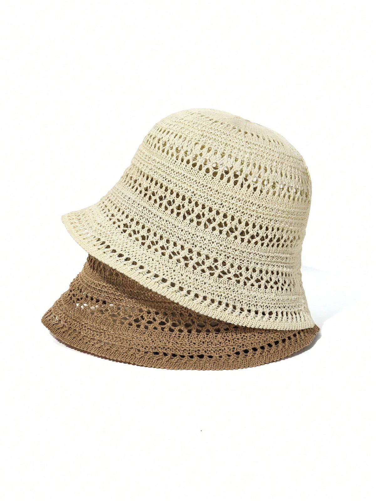 1pc 2026 New Summer Women's Hollow Out Sun Hat, Breathable Thin Fashion Design, Bohemian Style Vacation Hat, Suitable For Shopping, Travel, Outdoor Wear Bucket Hat