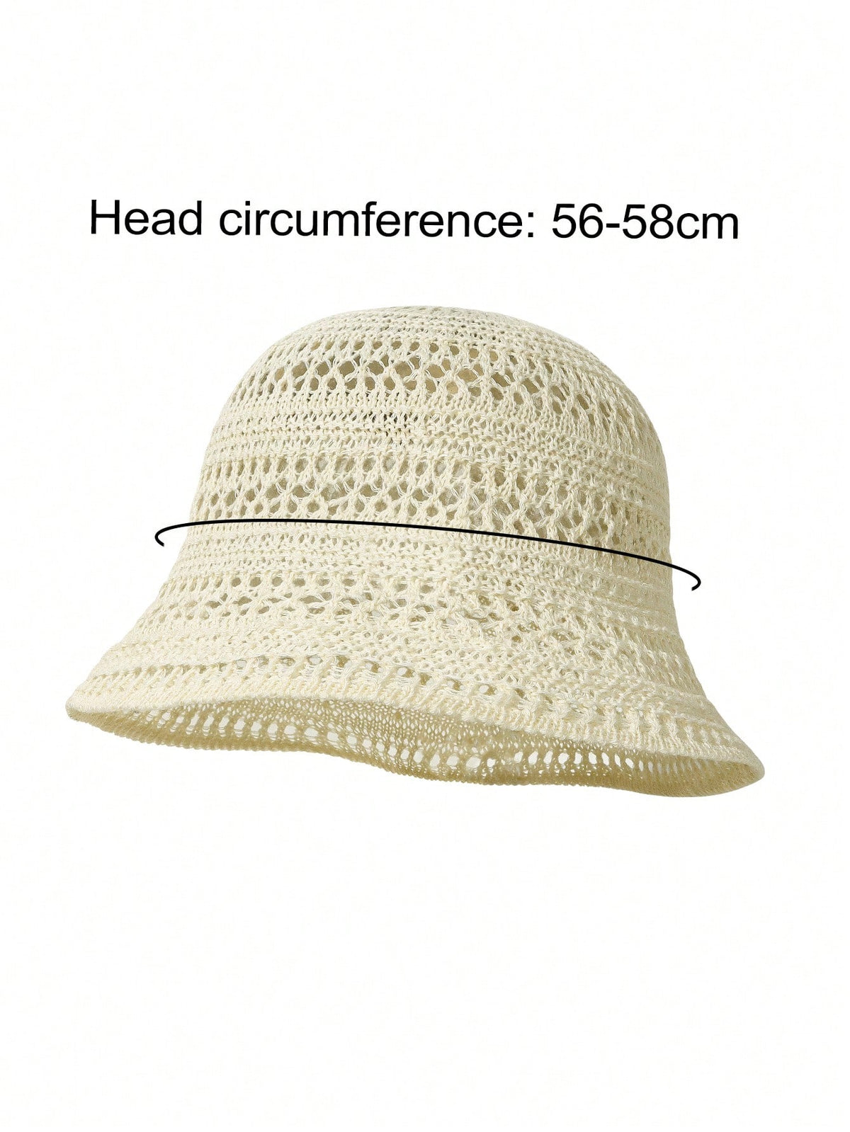 1pc 2026 New Summer Women's Hollow Out Sun Hat, Breathable Thin Fashion Design, Bohemian Style Vacation Hat, Suitable For Shopping, Travel, Outdoor Wear Bucket Hat