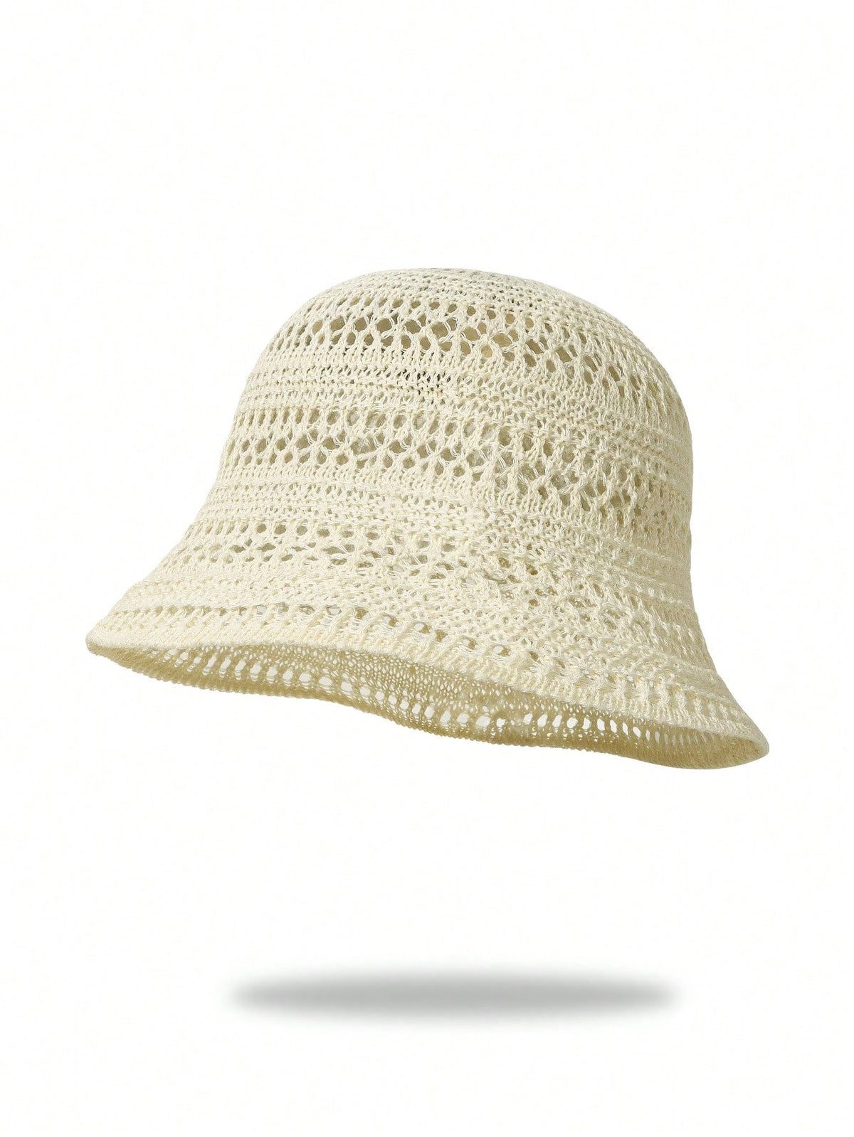 1pc 2026 New Summer Women's Hollow Out Sun Hat, Breathable Thin Fashion Design, Bohemian Style Vacation Hat, Suitable For Shopping, Travel, Outdoor Wear Bucket Hat