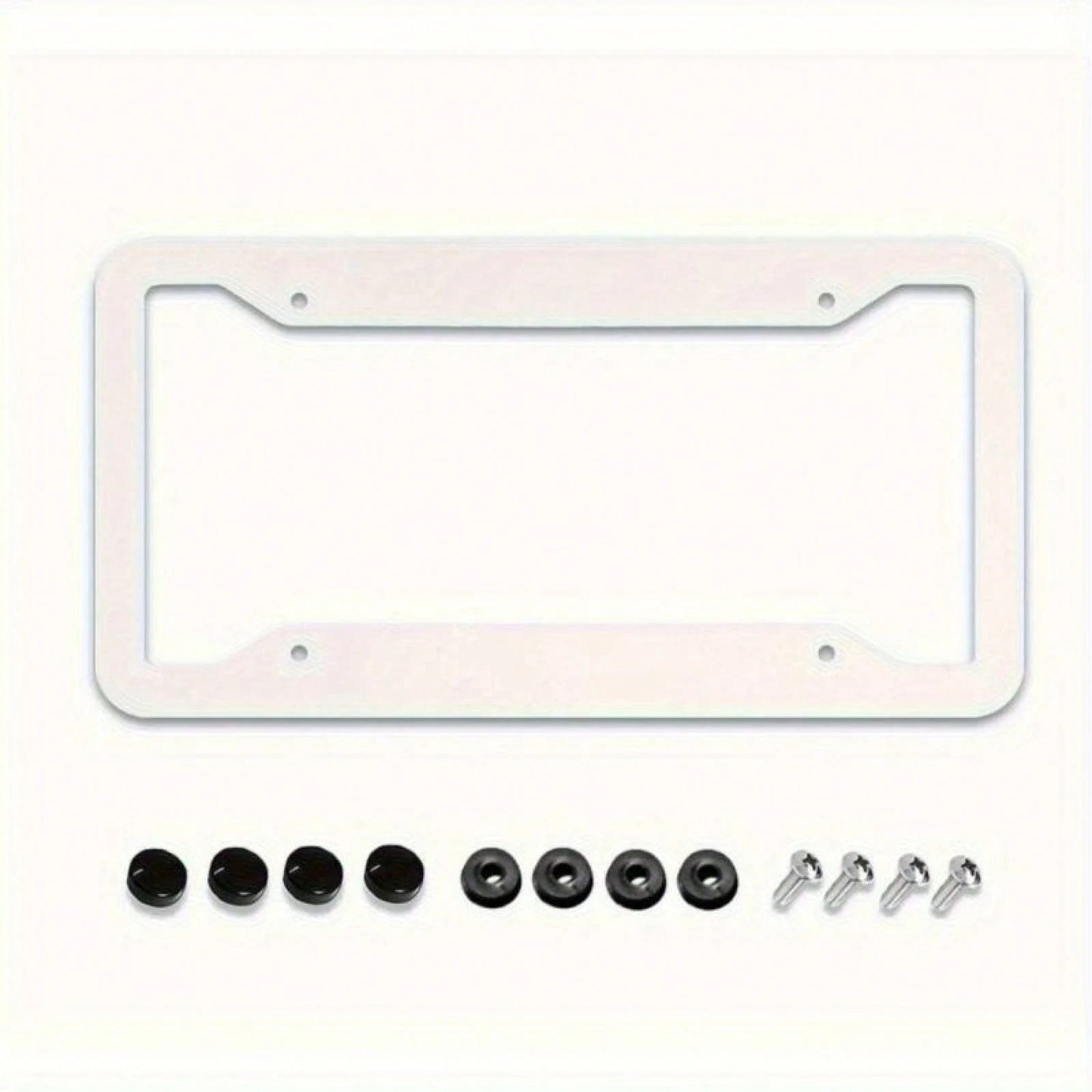 1pc 2D Black Leopard Aluminum License Frame 12x6in, With Screws Washers, Fits Sedans SUV Pickups Commercial Vehicles Car Decor,Valentines Gift,Birthday Gifts,Car Decor,License Plate,Carro,Car Acesseso