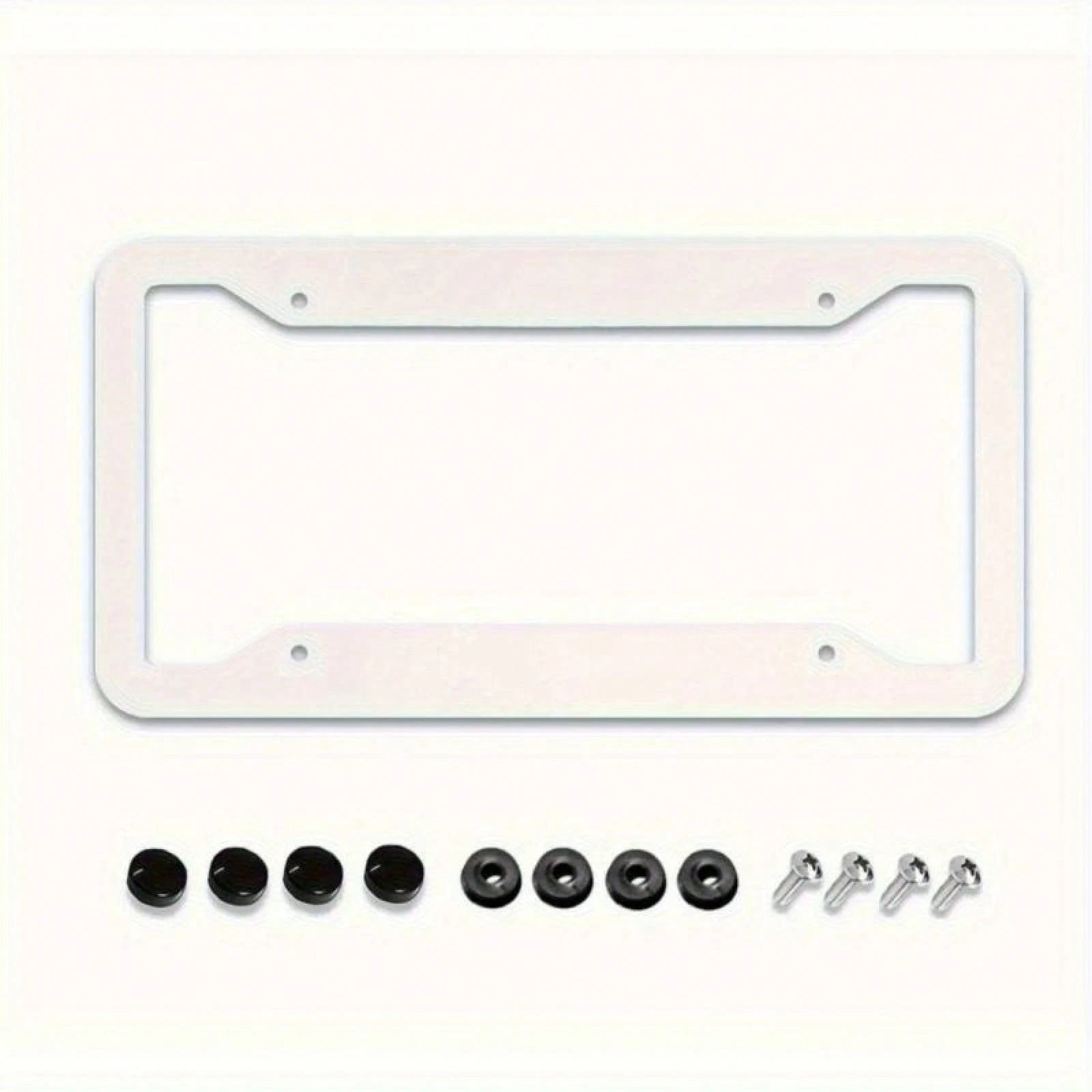 1pc 2D Black Leopard Aluminum License Frame 12x6in, With Screws Washers, Fits Sedans SUV Pickups Commercial Vehicles Car Decor,Valentines Gift,Birthday Gifts,Car Decor,License Plate,Carro,Car Acesseso