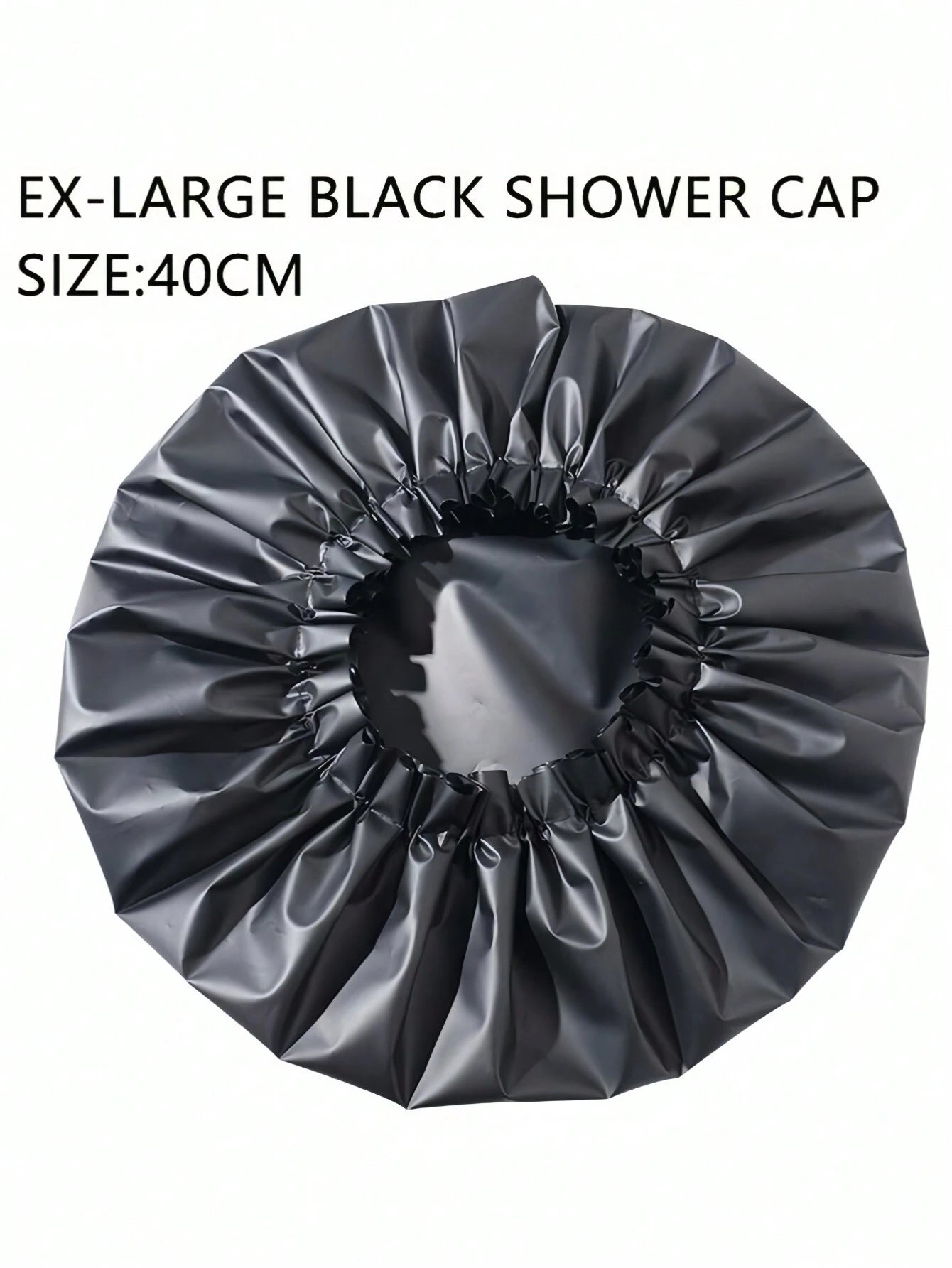 1PC/2Pcs/3Pcs Large Size Waterproof Shower Cap- Women's Extra Wide Elastic Bath Cap, EVA Hair Protection For Bathroom Spa Travel, Summer Swim Accessory (Black/Patterns)