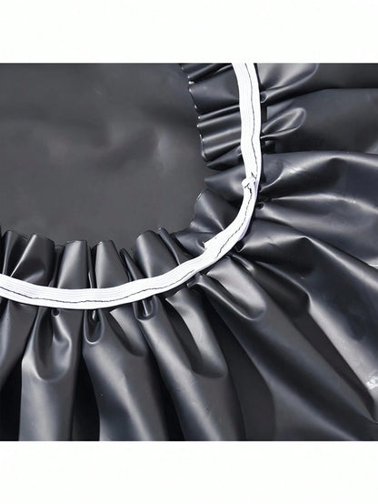 1PC/2Pcs/3Pcs Large Size Waterproof Shower Cap- Women's Extra Wide Elastic Bath Cap, EVA Hair Protection For Bathroom Spa Travel, Summer Swim Accessory (Black/Patterns)