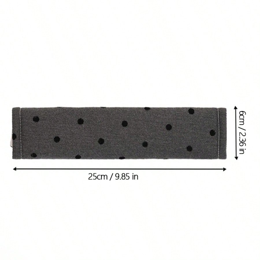 1pc/2pcs Car Shoulder Pad Cover With Polka Dot Bow, Soft Protective Sleeve For Car (The Bows On The Shoulder Pad Are Randomly Placed And The Quantity Is Not Fixed, Which Does Not Affect The Usage)