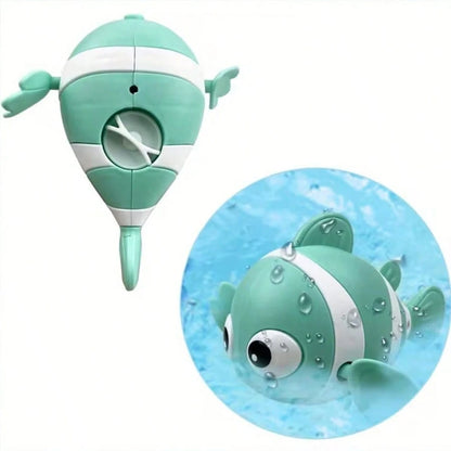 1pc/2pcs Clownfish Swimming Bath Toy, Floating Pinwheel Toy, Baby Bathtub Water Play Toy, Plush Gift