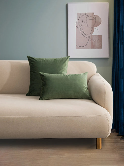 1pc/2pcs Double-Sided Velvet Throw Pillow Cover, Modern Minimalist Thickened Solid Color Swan Velvet Cushion Cover For Living Room Bedroom Sofa, Seasonal Use Without Insert, 30*50cm & 45*45cm