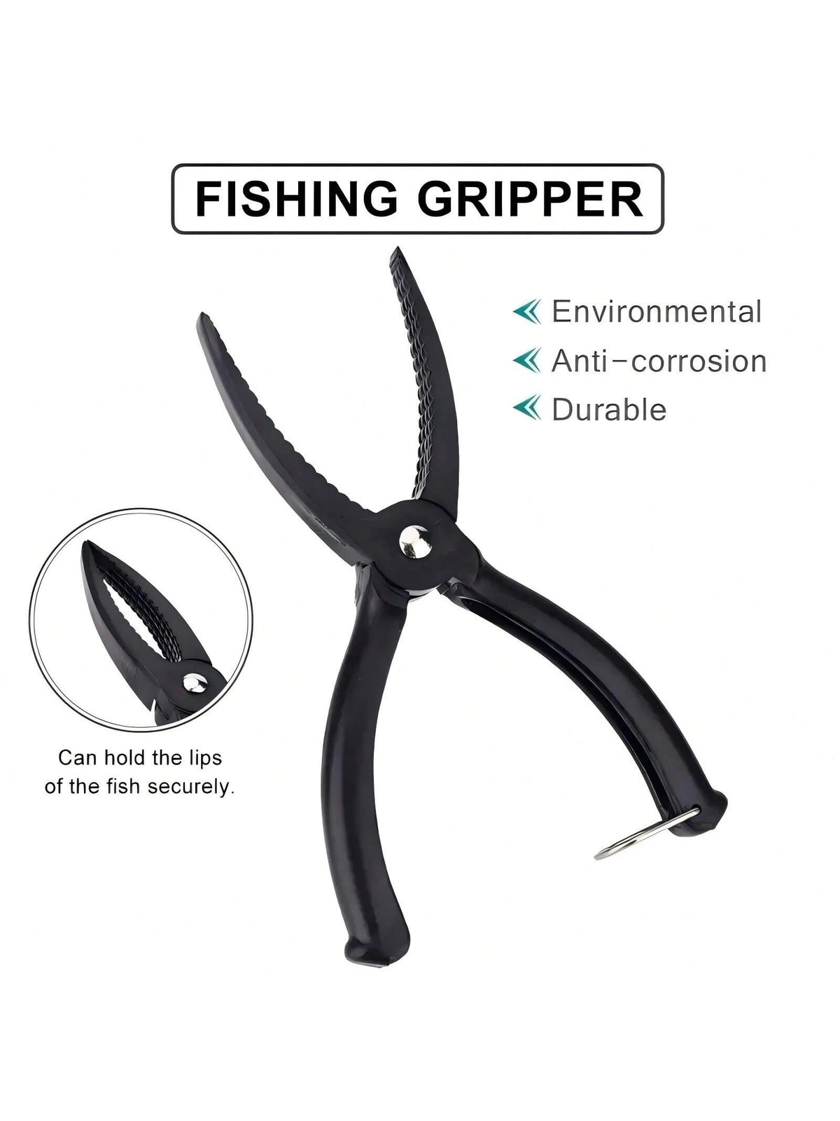 1pc/2PCS Durable Fish Control Plier, Fishing Gripper With Non-Slip Handle, Fishing Gear