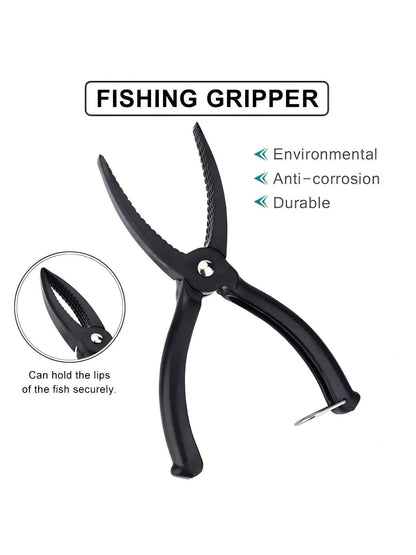 1pc/2PCS Durable Fish Control Plier, Fishing Gripper With Non-Slip Handle, Fishing Gear