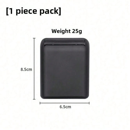 1pc/2pcs Optional Black Car Adhesive Card Storage Box, Car Parking Card/Highway Toll Card/Access Card Hidden Storage Box, Self-Adhesive No-Drill Small Item Organizer Bag, Can Be Attached To Center Con