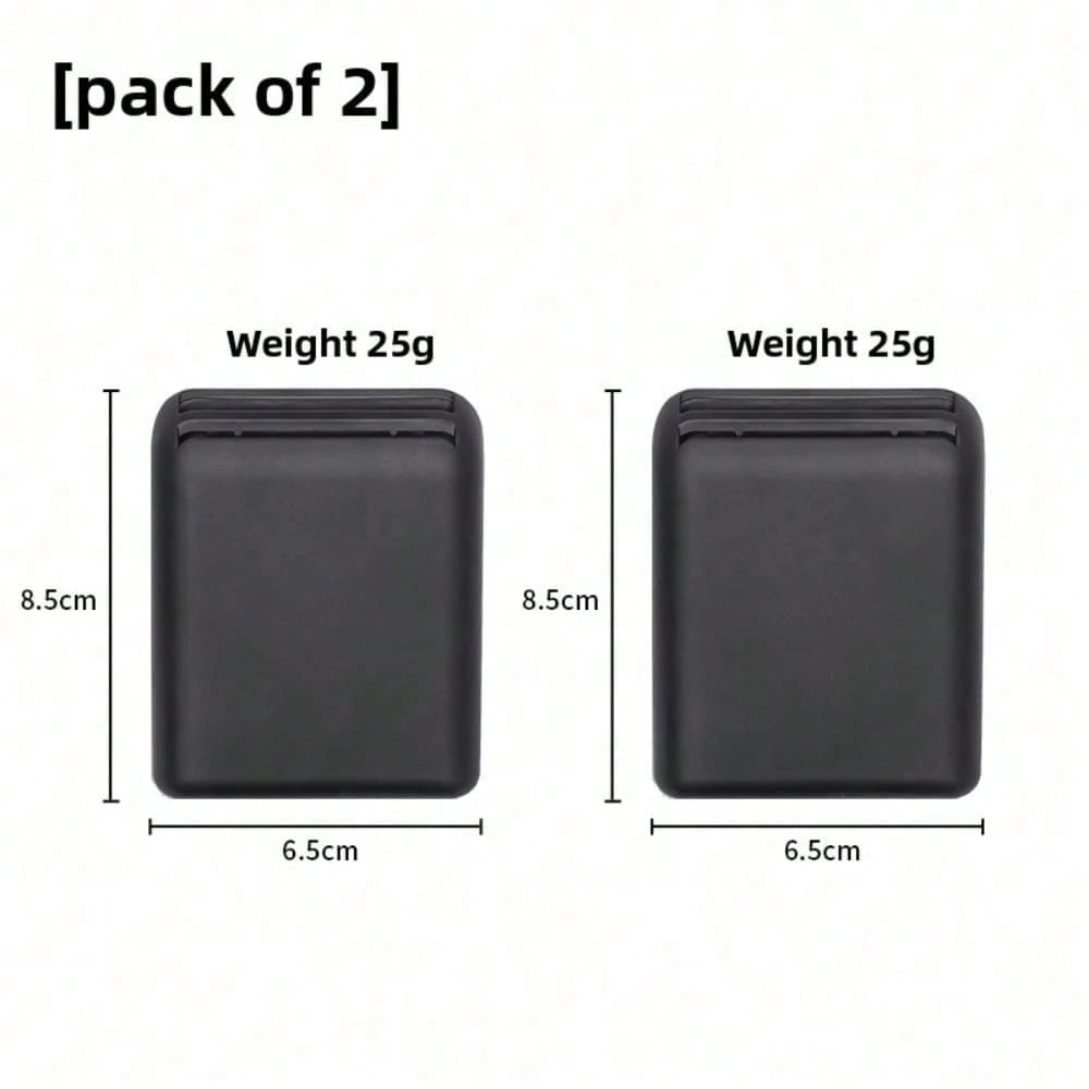 1pc/2pcs Optional Black Car Adhesive Card Storage Box, Car Parking Card/Highway Toll Card/Access Card Hidden Storage Box, Self-Adhesive No-Drill Small Item Organizer Bag, Can Be Attached To Center Con