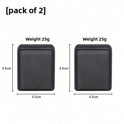 1pc/2pcs Optional Black Car Adhesive Card Storage Box, Car Parking Card/Highway Toll Card/Access Card Hidden Storage Box, Self-Adhesive No-Drill Small Item Organizer Bag, Can Be Attached To Center Con