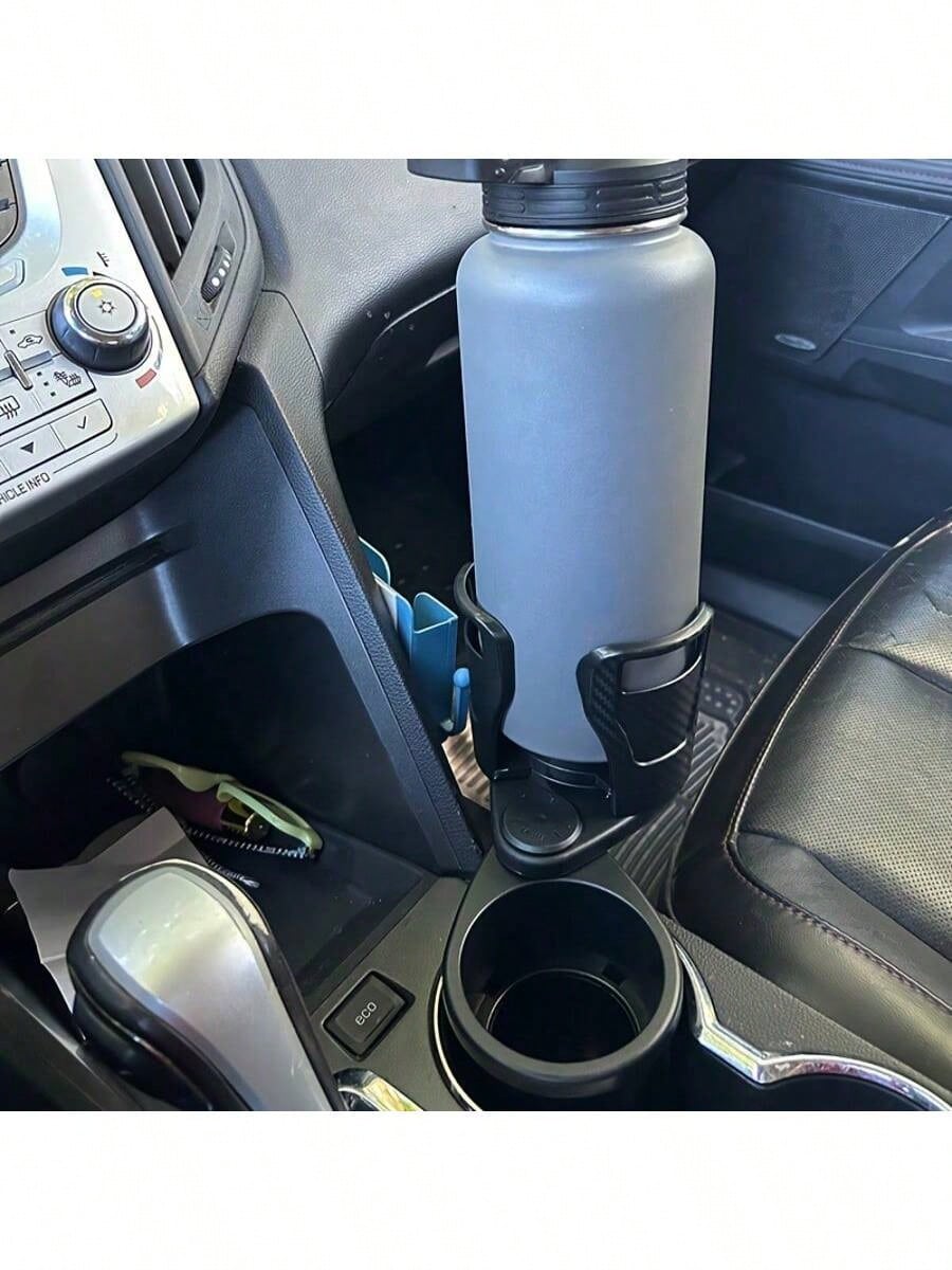 1pc 360 Degree Rotating Car Cup Holder, Multifunctional 4-In-1 Adjustable Dual Cup Holder With Sponge Pad