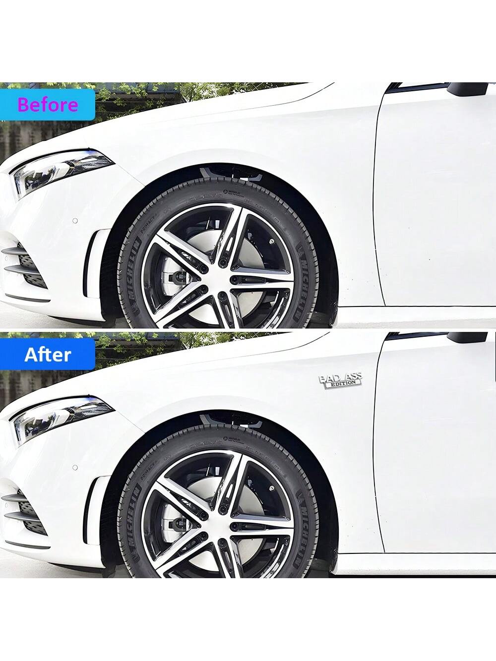 1pc 3D Car Logo Emblem Sticker, Suitable For Placement On Car Rear Windshield, Front Grille, Hood, Trunk And Compatible With Motorcycles, SUVs And Trucks