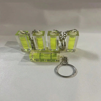 1pc/3pcs Plastic Level Keychain, Portable For Home Measuring, Outdoor, Gifts, Suitable For Handcraft Lovers & Boyfriends