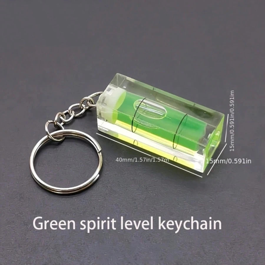 1pc/3pcs Plastic Level Keychain, Portable For Home Measuring, Outdoor, Gifts, Suitable For Handcraft Lovers & Boyfriends