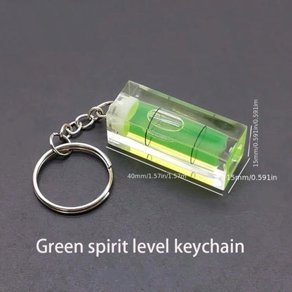 1pc/3pcs Plastic Level Keychain, Portable For Home Measuring, Outdoor, Gifts, Suitable For Handcraft Lovers & Boyfriends
