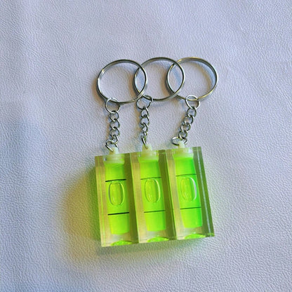 1pc/3pcs Plastic Level Keychain, Portable For Home Measuring, Outdoor, Gifts, Suitable For Handcraft Lovers & Boyfriends