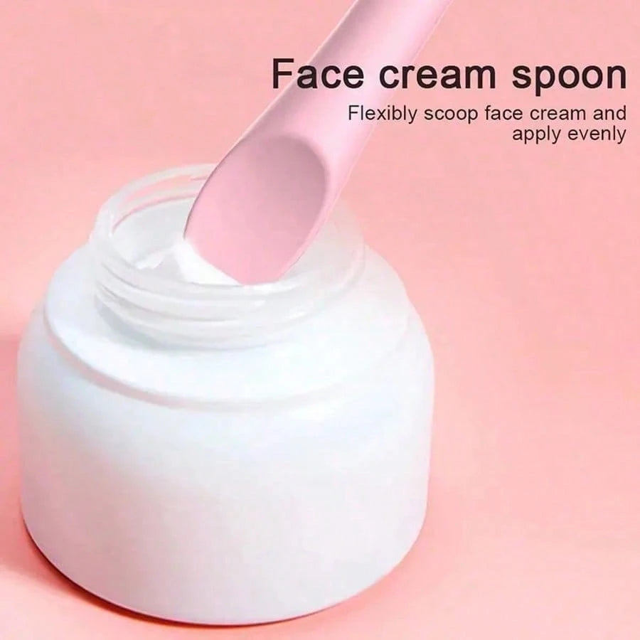 1pc 4-In-1 Silicone Eyeliner Stencil With Cream Scoop, Multi-Use Winged Eyeliner Aid, Mascara Shield & Lipstick Guide, Reusable Makeup Tool For Beginners