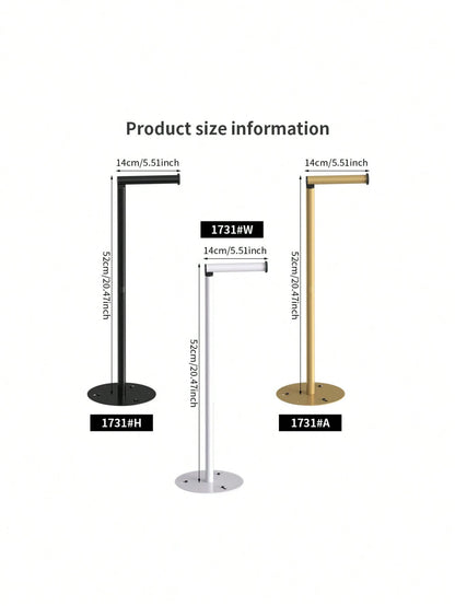 1pc 4 Roll Toilet Paper Holder- Self-Adhesive Installation, Foldable Independent Bathroom Storage Rack, Durable Iron Structure Space-Saving, Toilet Paper Storage, Smooth Metal Exterior, Sturdy Paper