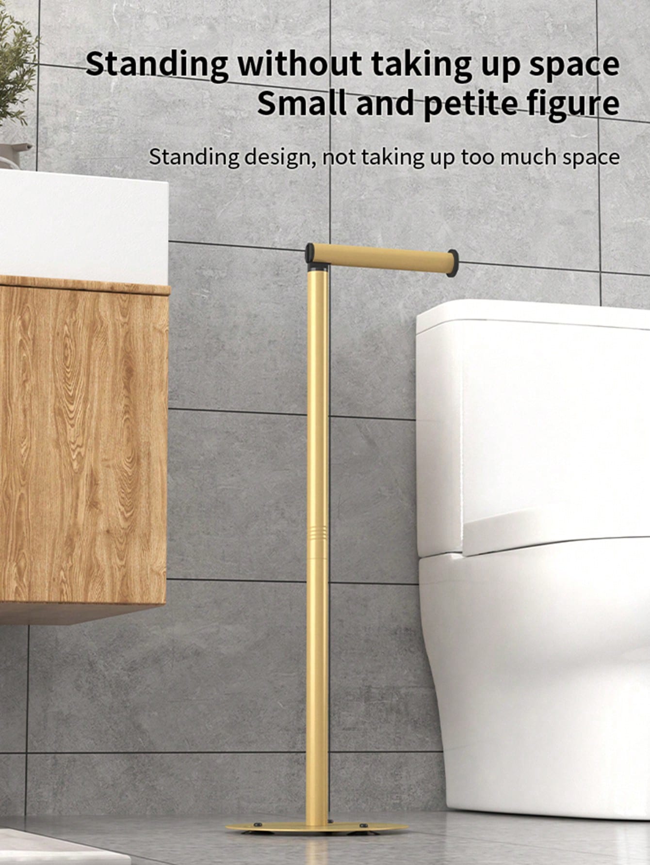 1pc 4 Roll Toilet Paper Holder- Self-Adhesive Installation, Foldable Independent Bathroom Storage Rack, Durable Iron Structure Space-Saving, Toilet Paper Storage, Smooth Metal Exterior, Sturdy Paper