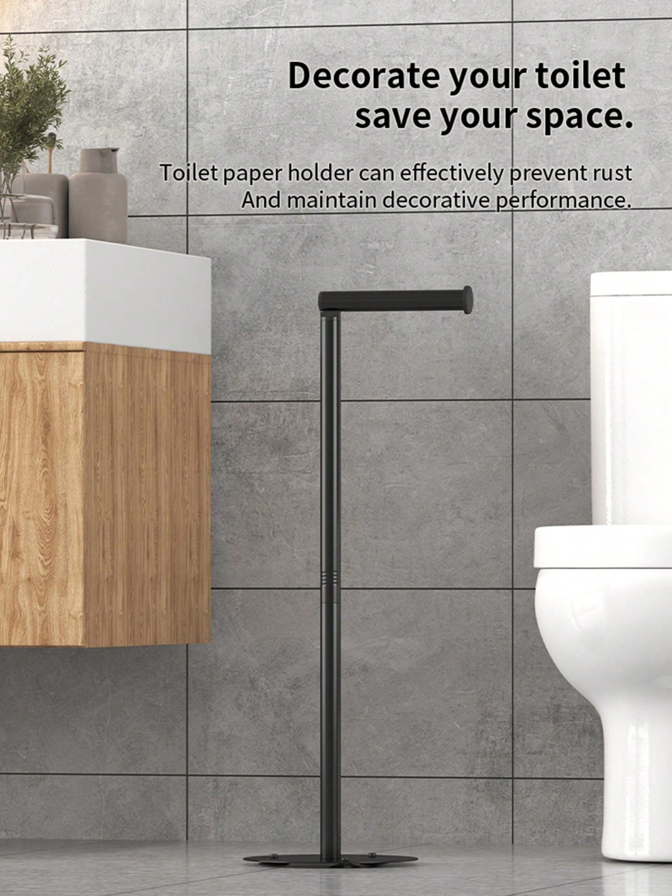 1pc 4 Roll Toilet Paper Holder- Self-Adhesive Installation, Foldable Independent Bathroom Storage Rack, Durable Iron Structure Space-Saving, Toilet Paper Storage, Smooth Metal Exterior, Sturdy Paper