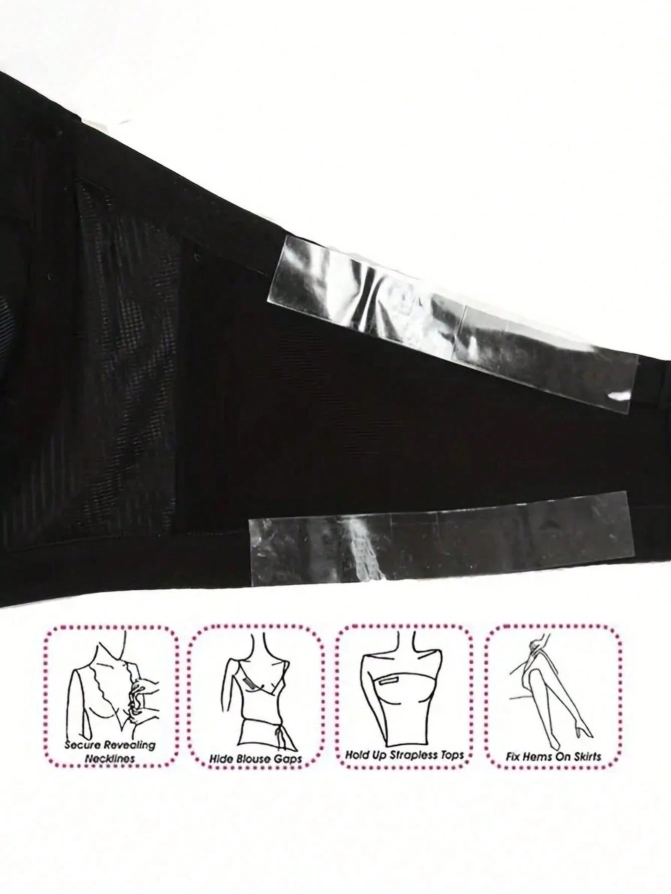 1pc 5m Double-Sided Non-Slip Tape Cutter, Concealed Double-Sided Adhesive Tape For Women Clothing & Body, High Strength Invisible Transparent Tape For Collars, Blouses, Dresses