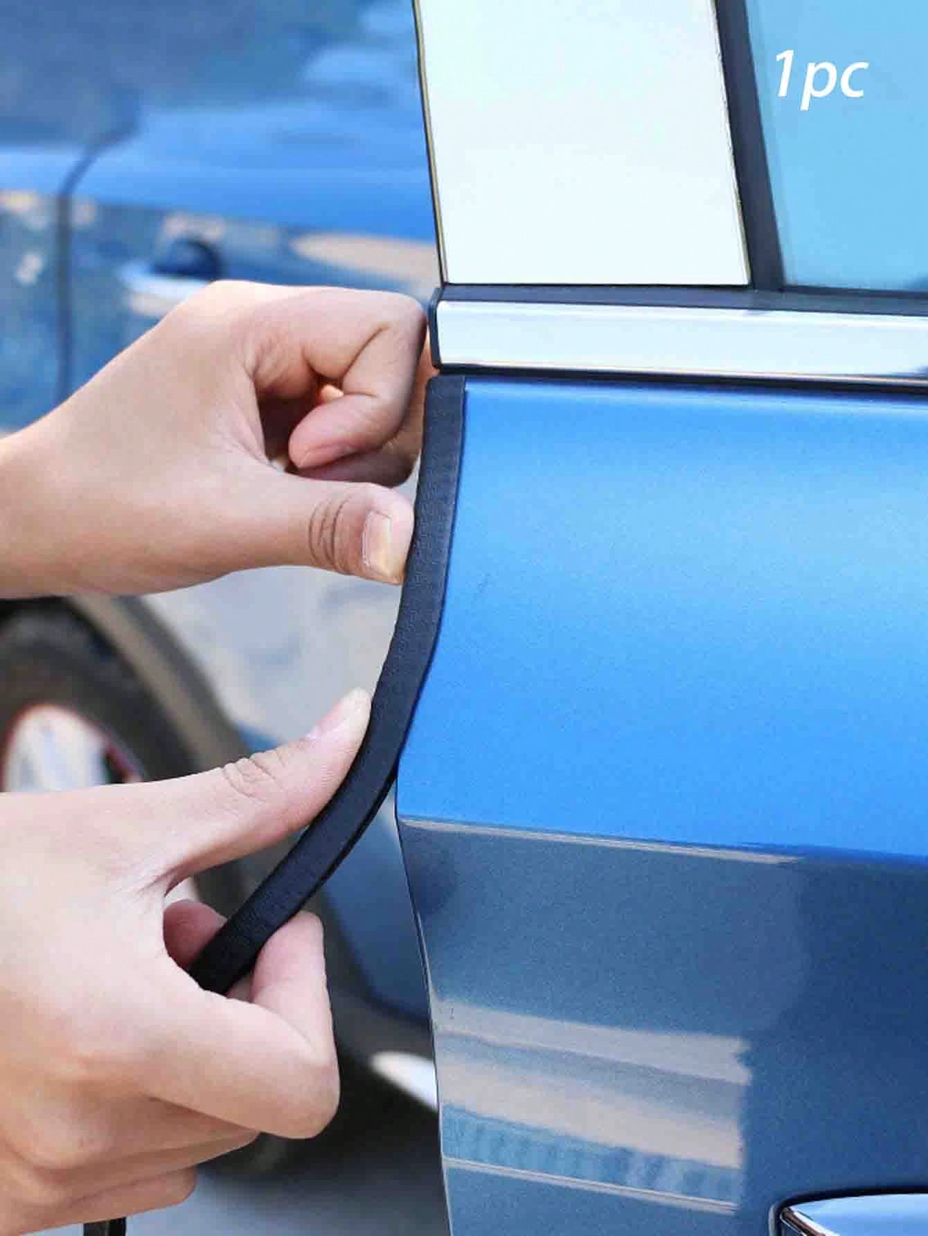 1pc 5m White Car U-Shaped Door Edge Bumper Strip Soundproof Sealing Strip