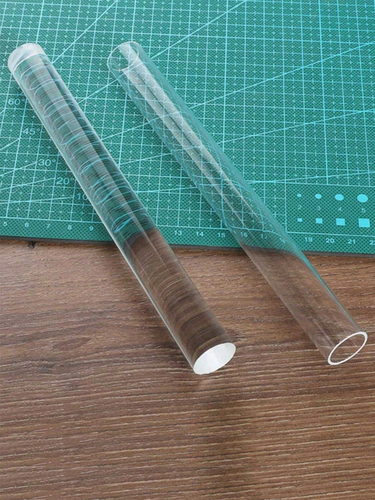 1PC Acrylic 19.5cm Solid \ Hollow Clay Acrylic Rolling DIY Modelling Clay Tools Pottery Porcelain Tool Handmade Art Clay Extruder Craft Tools Craft Accessories