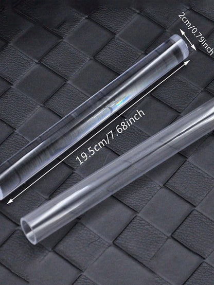 1PC Acrylic 19.5cm Solid \ Hollow Clay Acrylic Rolling DIY Modelling Clay Tools Pottery Porcelain Tool Handmade Art Clay Extruder Craft Tools Craft Accessories