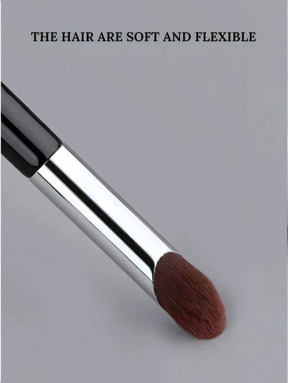 1pc Angled Concealer Brush, Precise Fingertip Concealer Makeup Brush, Slanted Round Tip Design For Easier Makeup. Firm And Soft Bristles, Won't Harm Your Face, Foundation Brush, Concealer Brush, Blush