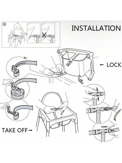 1PC Baby 3 Point Harness High Chair Belt Seat Belts For Child Dining Chair Highchair Accessories