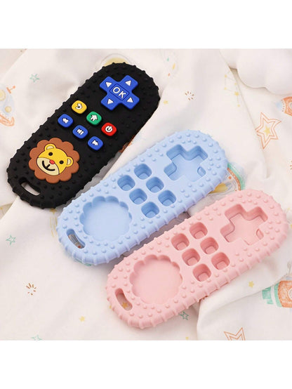1pc Baby Teether Toy, Lion Shape Remote Control Teether, Teething Stick For 3-24 Months Infants, Grip Exercise, Animal Themed, Great Gift For Baby, Thanksgiving & Christmas