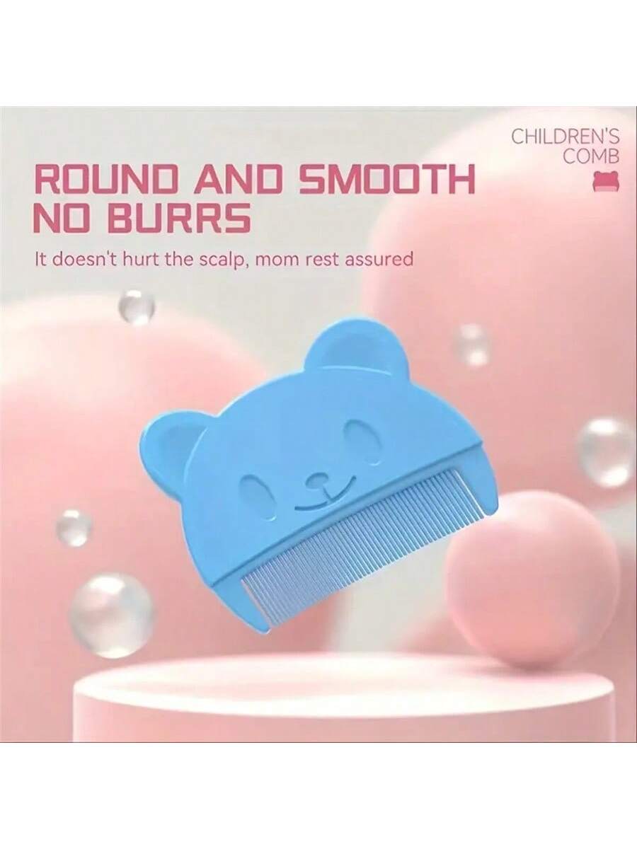 1pc Bear Shaped Infant Comb, Cradle Cap Remover, Multiple Colors Available