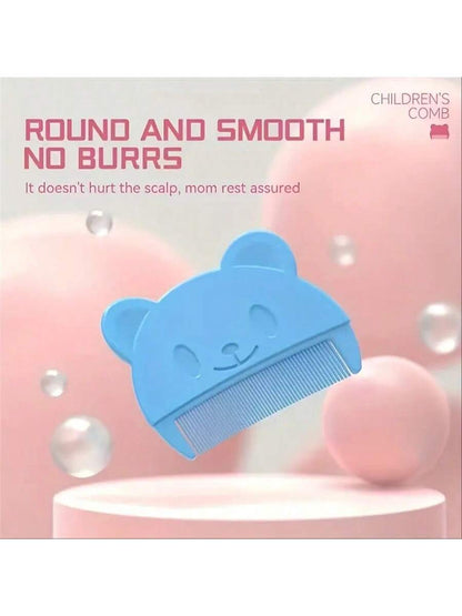 1pc Bear Shaped Infant Comb, Cradle Cap Remover, Multiple Colors Available