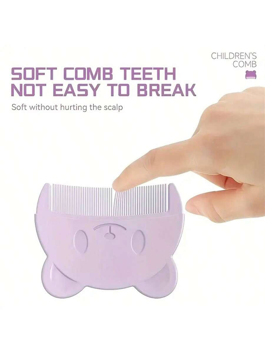 1pc Bear Shaped Infant Comb, Cradle Cap Remover, Multiple Colors Available
