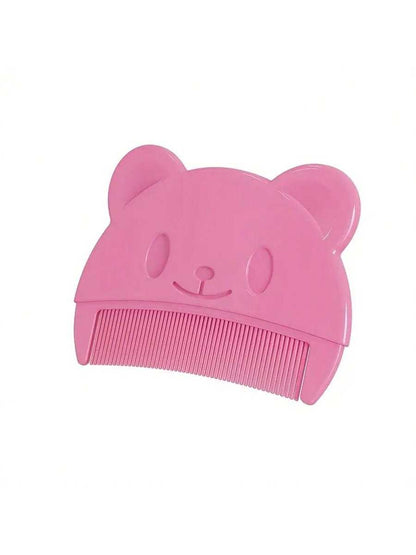 1pc Bear Shaped Infant Comb, Cradle Cap Remover, Multiple Colors Available