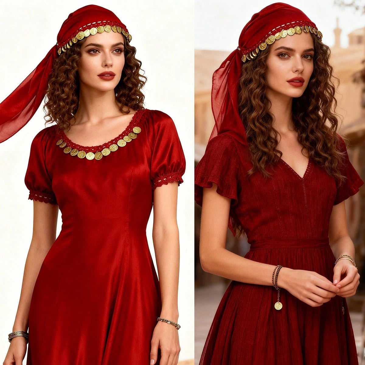 1pc Belly Dance Accessory Coin Headband, Dance Performance Headpiece, Hat (Random Color Packaging And Product Delivery)