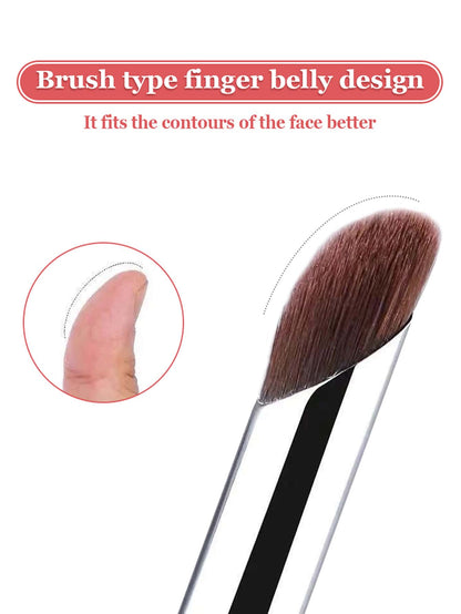 1pc Black Round Headed Concealer Brush, No Brush Marks, Covers Pimples, Acne Scars, Dark Circles,Foundation Brush,Concealer Brush,Blush Brush,Contour Brush,Blush Brush,Bronzer Brush,Powder Brush,Found