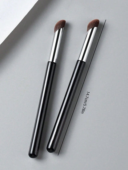 1pc Black Round Headed Concealer Brush, No Brush Marks, Covers Pimples, Acne Scars, Dark Circles,Foundation Brush,Concealer Brush,Blush Brush,Contour Brush,Blush Brush,Bronzer Brush,Powder Brush,Found