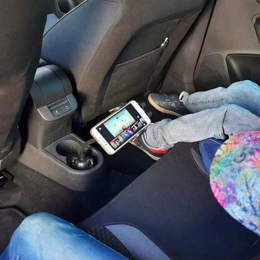 1pc Car Cup Holder Phone Holder, Adjustable Multi-Angle Car Phone Mount Accessory