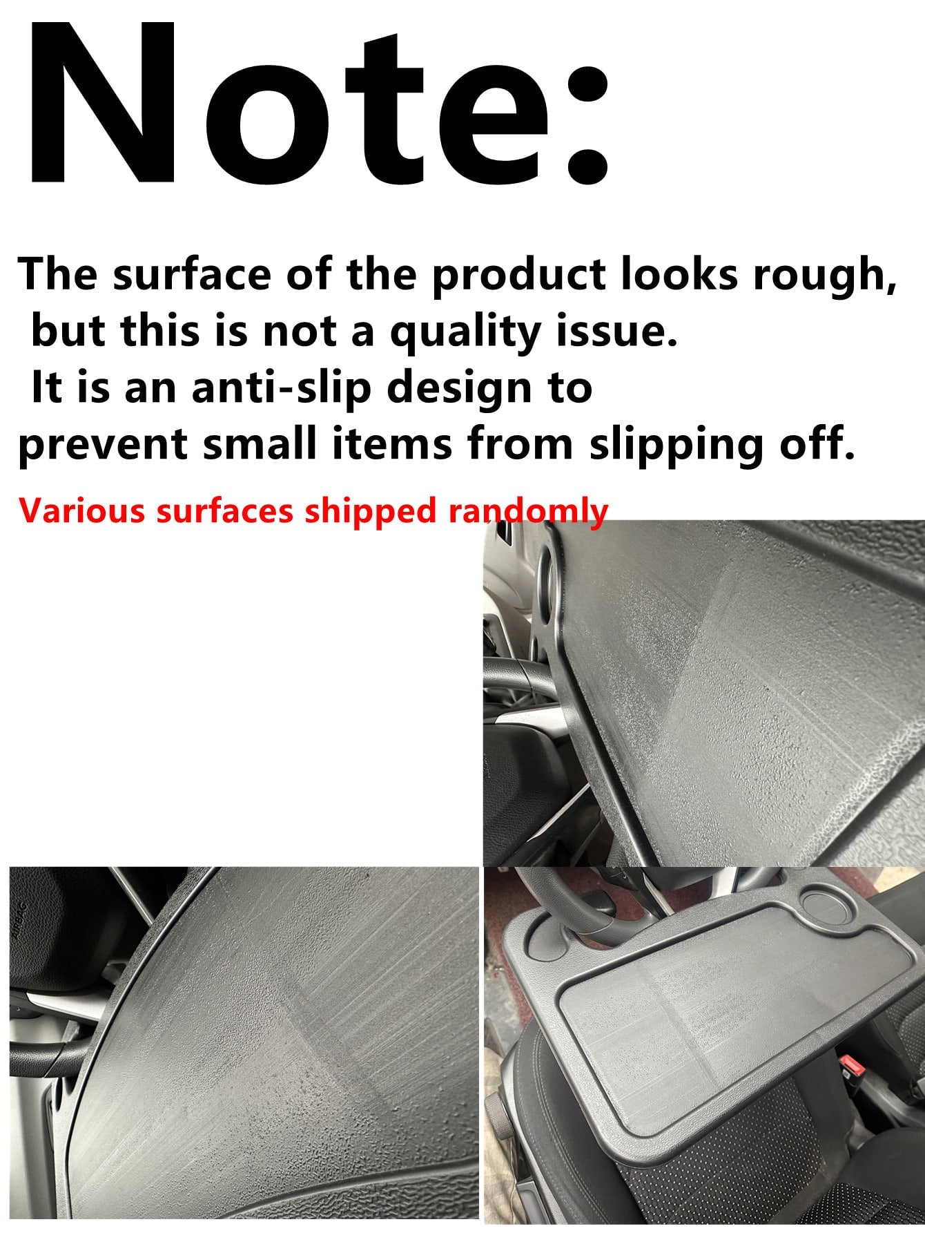 1pc Car Laptop Desk, Multifunctional Car Table Tray, Car Steering Wheel Mount Workspace