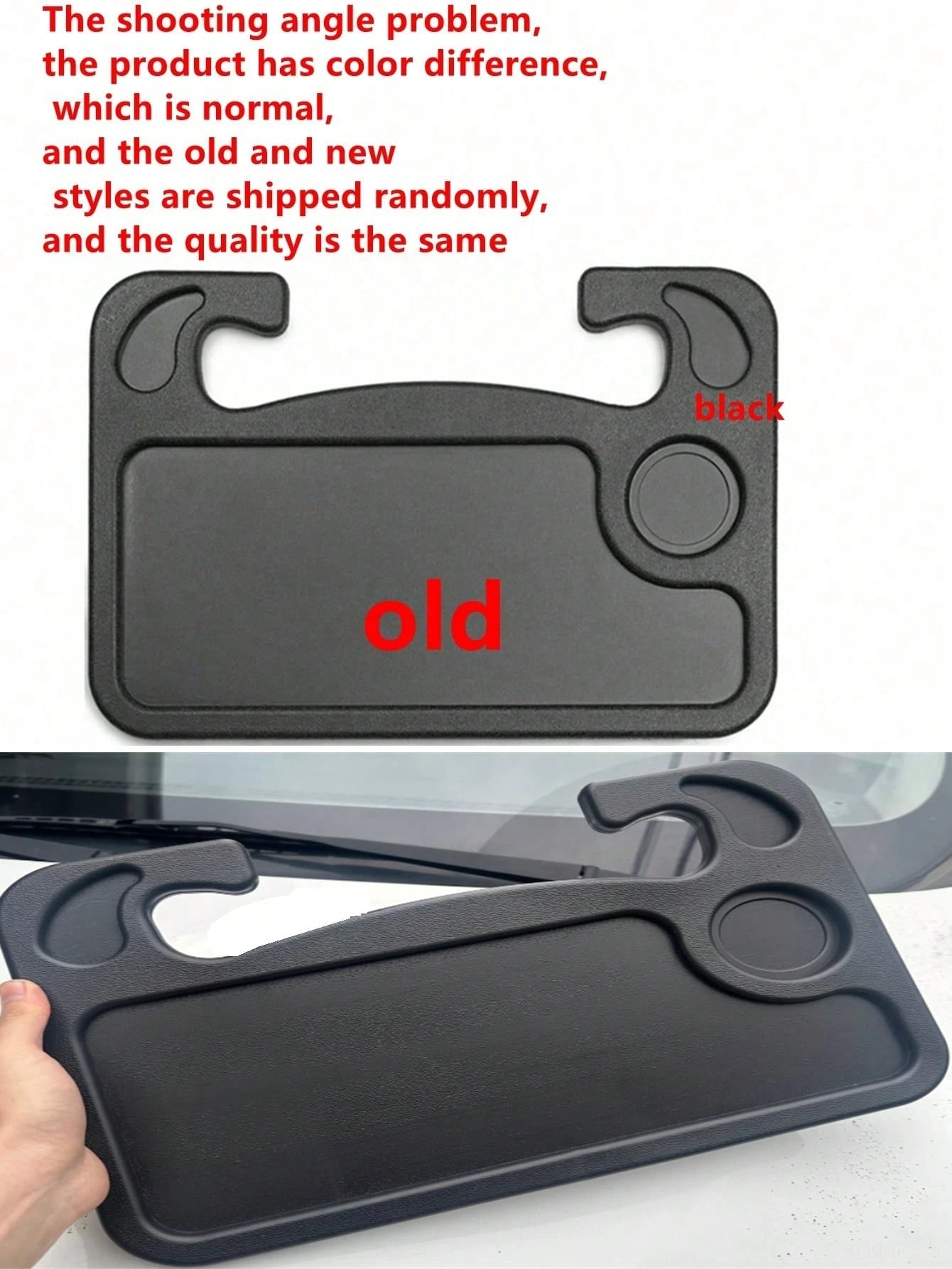 1pc Car Laptop Desk, Multifunctional Car Table Tray, Car Steering Wheel Mount Workspace
