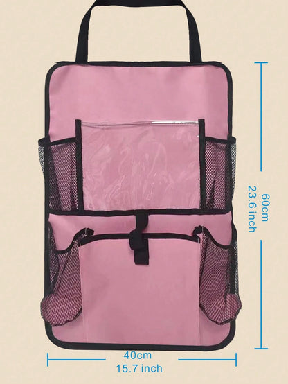 1pc Car Seat Back Storage Bag