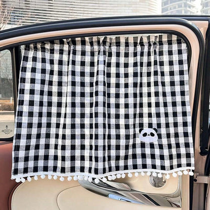 1PC Car Sunshade Curtain Cotton Cartoon Comfortable Car Sunscreen Insulation Shade Curtain Baby Car Window Sunshade Side Cover