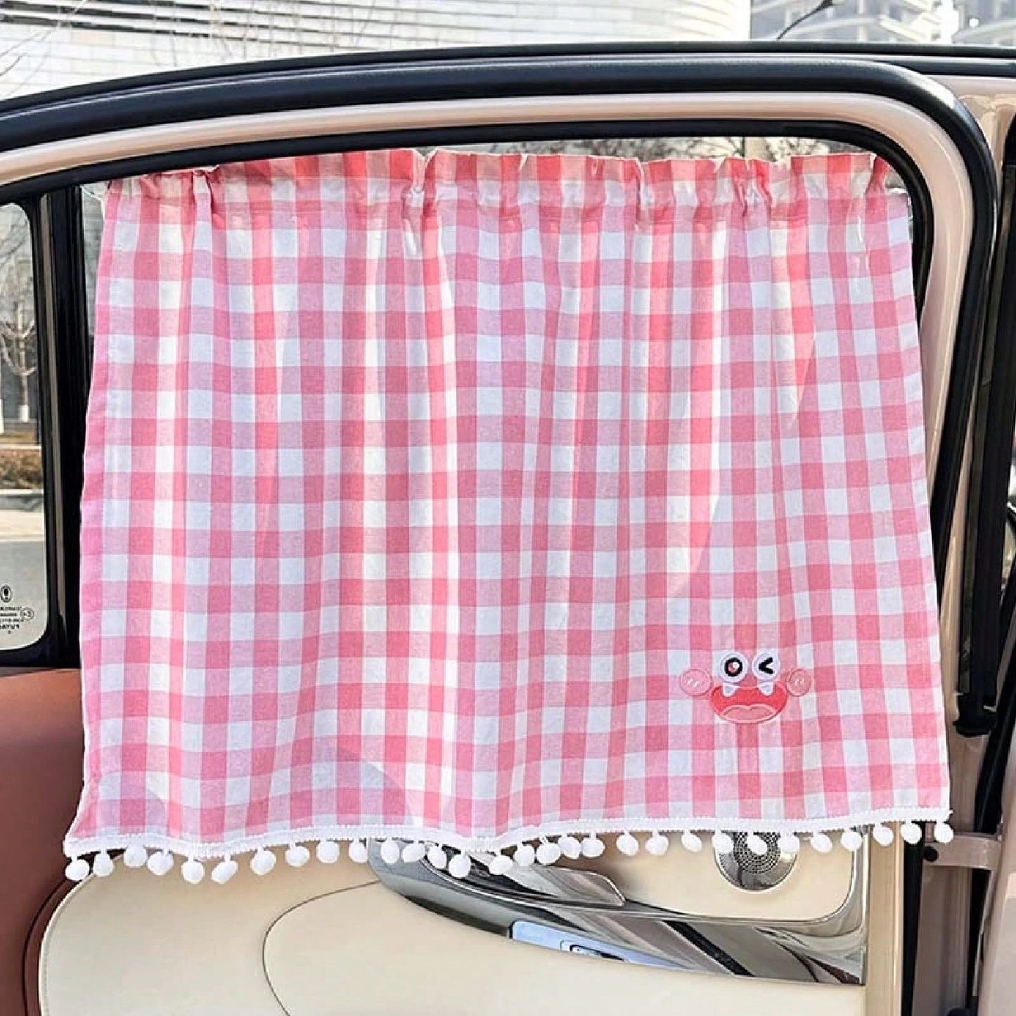 1PC Car Sunshade Curtain Cotton Cartoon Comfortable Car Sunscreen Insulation Shade Curtain Baby Car Window Sunshade Side Cover
