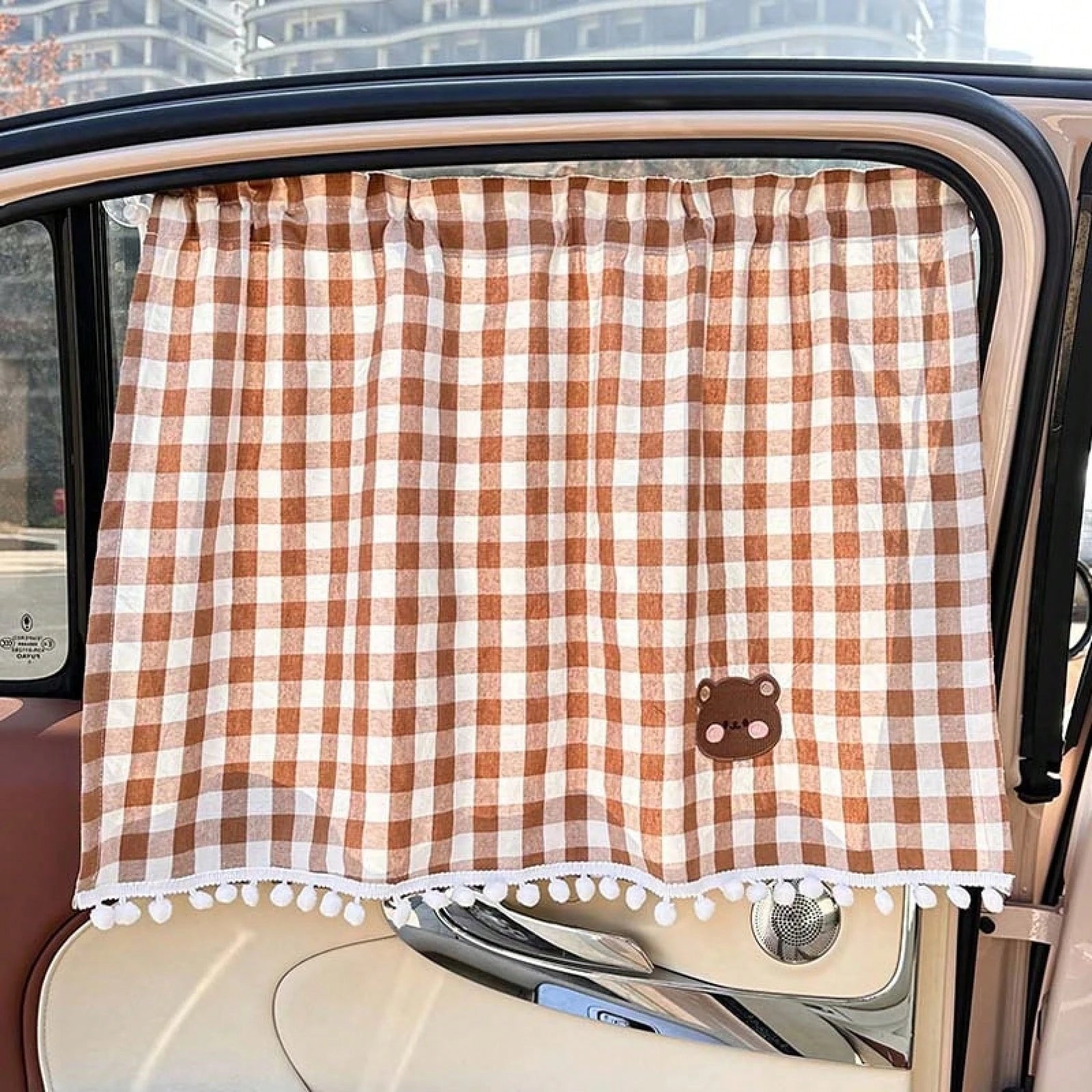 1PC Car Sunshade Curtain Cotton Cartoon Comfortable Car Sunscreen Insulation Shade Curtain Baby Car Window Sunshade Side Cover