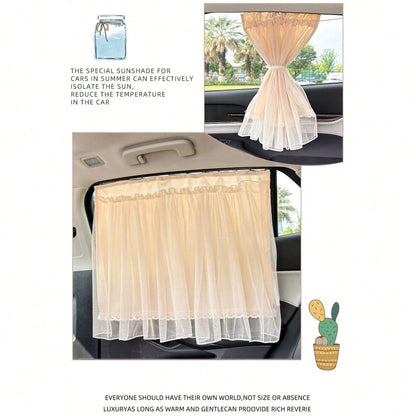 1pc Car Windshield Sun Shade, Foldable, Easy To Store And Use, Suitable For Various Sizes Of Car Windshields