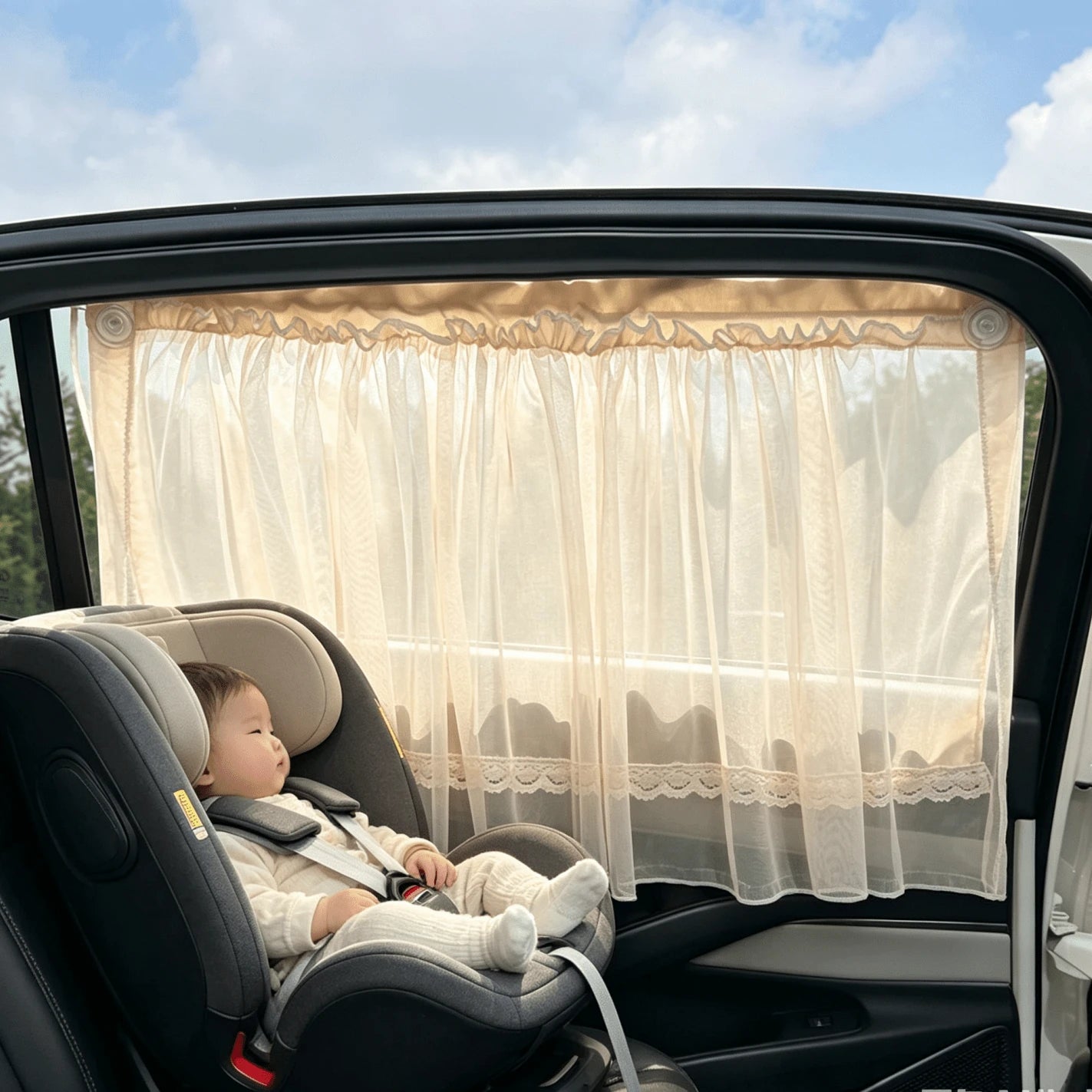 1pc Car Windshield Sun Shade, Foldable, Easy To Store And Use, Suitable For Various Sizes Of Car Windshields
