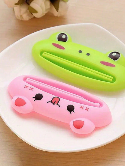 1pc Cartoon Toothpaste Squeezer, Multi-Functional Makeup Tool